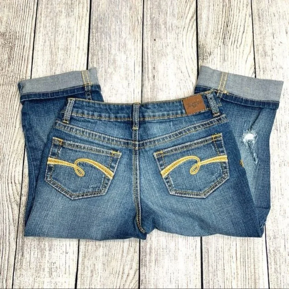 Justice Blue Simply Low Cropped Jeans Size 10R